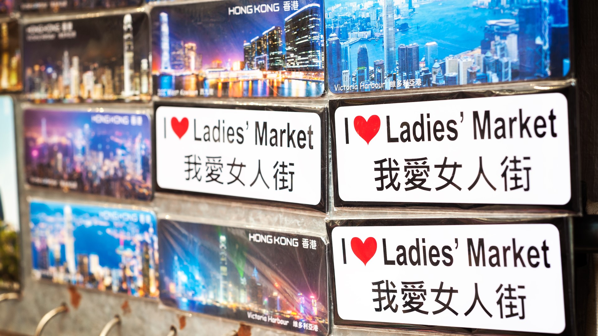 Street sign-inspired mementos are popular Hong Kong souvenirs