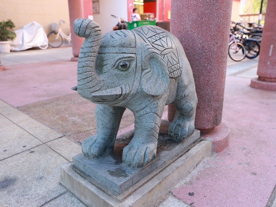 Touch the Auspicious Elephants