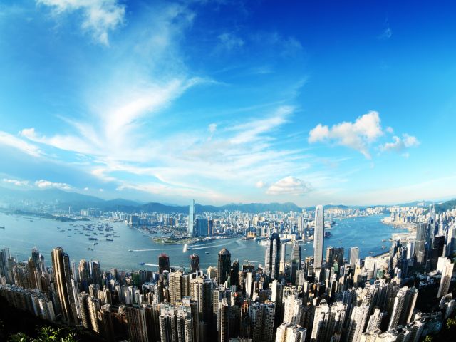 Hong Kong, where the weather is fine