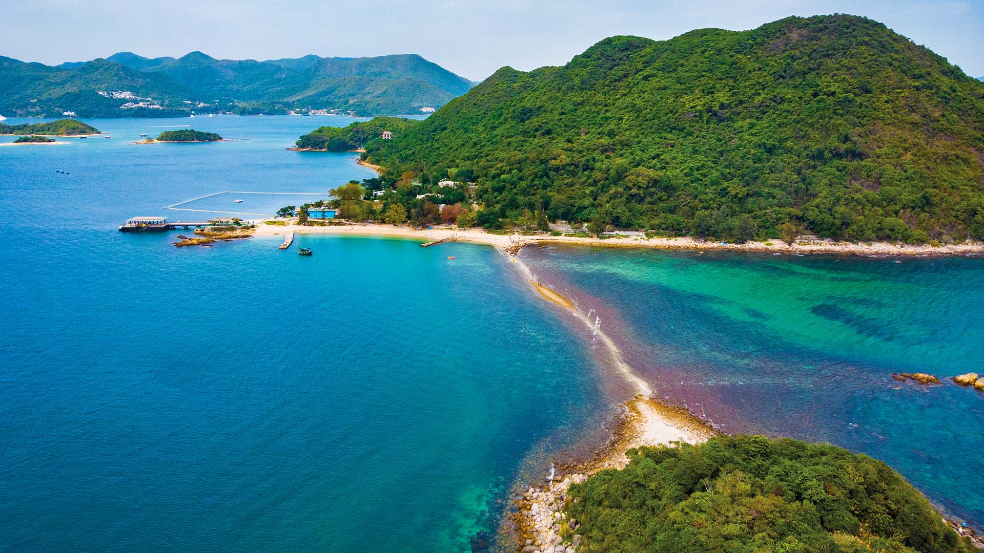 Pia and Jeremy Jauncey enjoy island hopping in Sai Kung