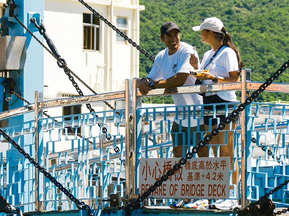 Pia and Jeremy Jauncey in Tai O, Hong Kong