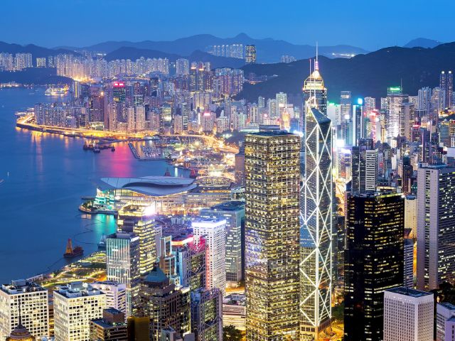 Hong Kong harbour view